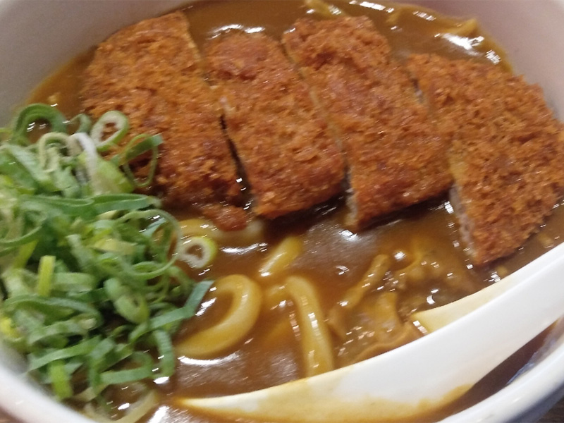 カツかすカレーうどん